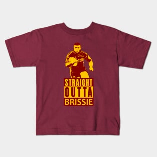 Brisbane Broncos - Shane Webcke - STRAIGHT OUTTA BRISSIE! Kids T-Shirt